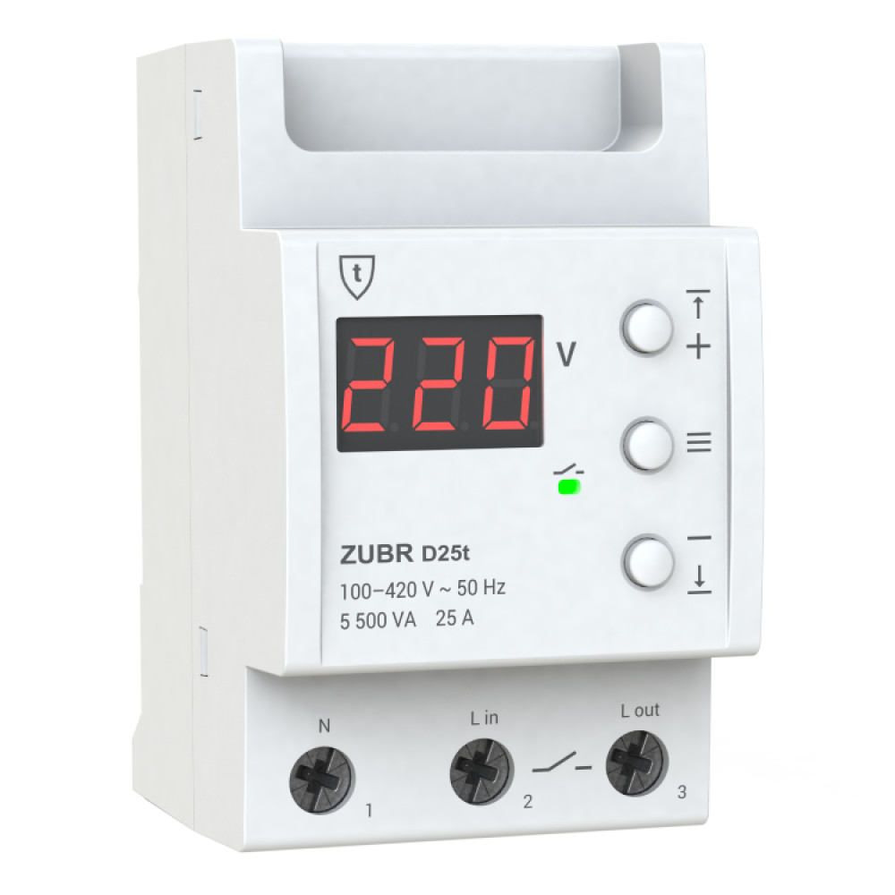 Реле напряжения ZUBR D 25t